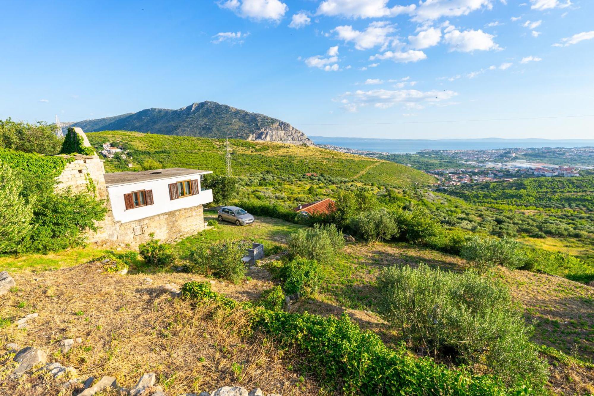 Вилла Olive Garden House In Zrnovnica With A View & Bbq Экстерьер фото